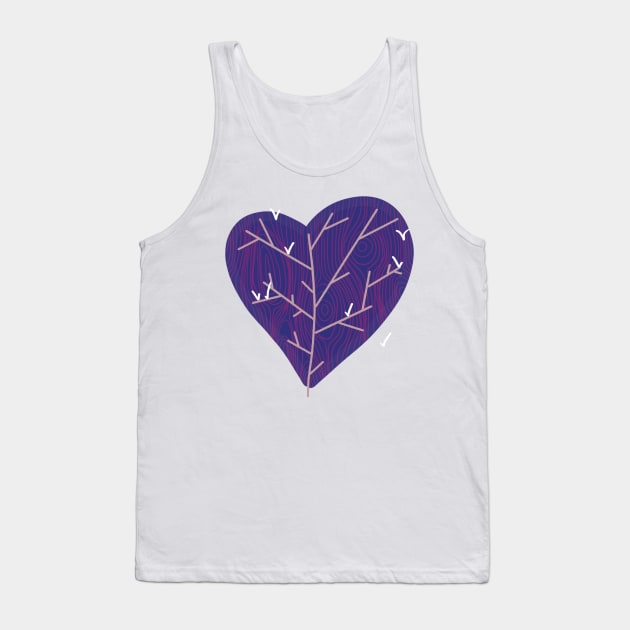 Dove Heart Tree Tank Top by nathalieaynie